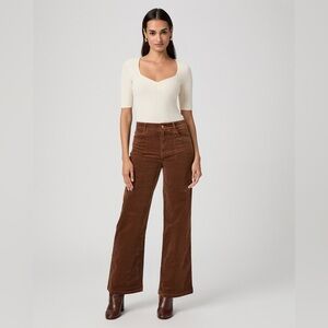 paige anessa 31” corduroy wide leg pants